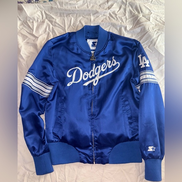 Women’s Starter Dodger Zipup Jacket Size S - Picture 1 of 9
